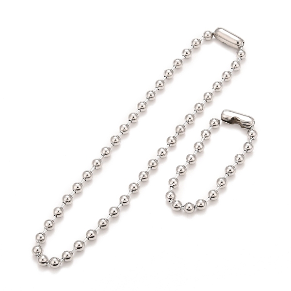 PandaHall 304 Stainless Steel Ball Chain Necklace & Bracelet Set, Jewelry Set with Ball Chain Connecter Clasp for Women, Stainless Steel...
PandaHall 304 Stainless Steel Ball Chain Necklace & Bracelet Set, Jewelry Set with Ball Chain Connecter Clasp for Women, Stainless Steel...