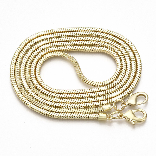 PandaHall Bag Strap Chains, Wallet Chains, Brass Snake Chains, with Lobster Claw Clasps, Light Gold, 114.5x0.32x0.32cm Brass
PandaHall Bag Strap Chains, Wallet Chains, Brass Snake Chains, with Lobster Claw Clasps, Light Gold, 114.5x0.32x0.32cm Brass