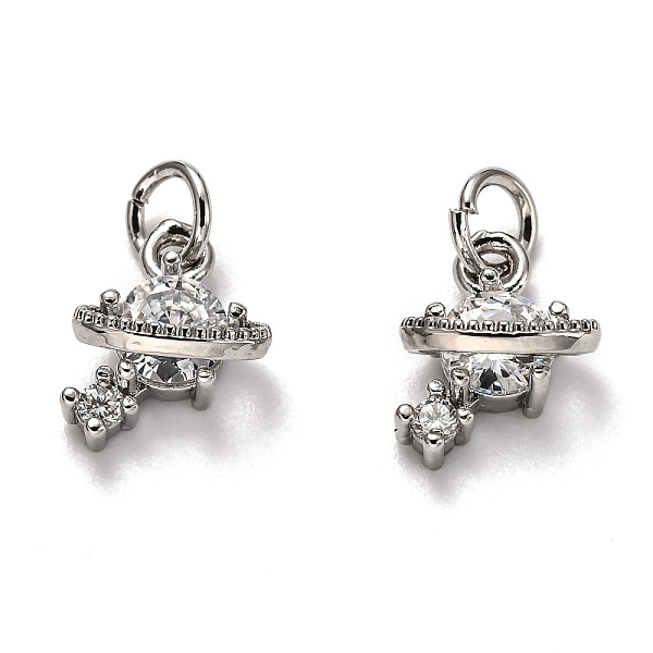 PandaHall Brass Micro Pave Cubic Zirconia Charms, with Jump Rings, Long-Lasting Plated, Planet, Platinum, 11.5x8.5x5mm, Hole: 3mm..., Clear
PandaHall Brass Micro Pave Cubic Zirconia Charms, with Jump Rings, Long-Lasting Plated, Planet, Platinum, 11.5x8.5x5mm, Hole: 3mm..., Clear