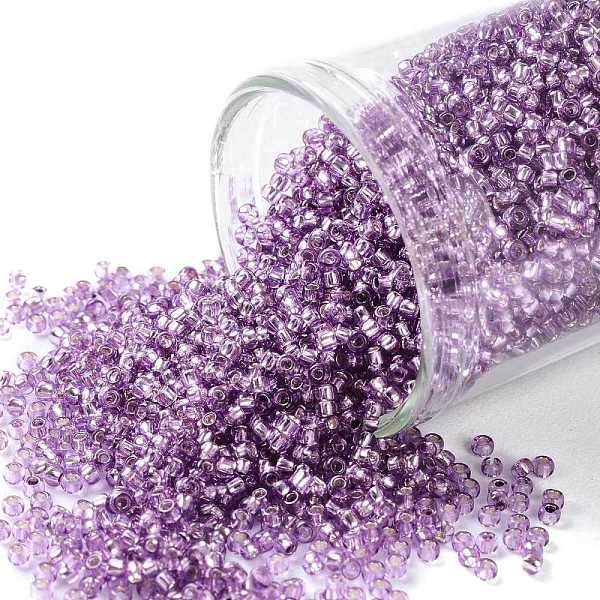 PandaHall TOHO Round Seed Beads, Japanese Seed Beads, (2219) Silver Lined Light Grape, 15/0, 1.5mm, Hole: 0.7mm, about 3000pcs/bottle..., Purple
PandaHall TOHO Round Seed Beads, Japanese Seed Beads, (2219) Silver Lined Light Grape, 15/0, 1.5mm, Hole: 0.7mm, about 3000pcs/bottle..., Purple