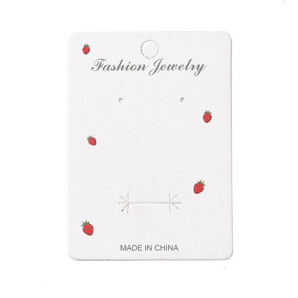 PandaHall Rectangle Strawberry Earring Display Cards, White, 8x5.7x0.04cm, Hole: 2mm Paper White
PandaHall Rectangle Strawberry Earring Display Cards, White, 8x5.7x0.04cm, Hole: 2mm Paper White