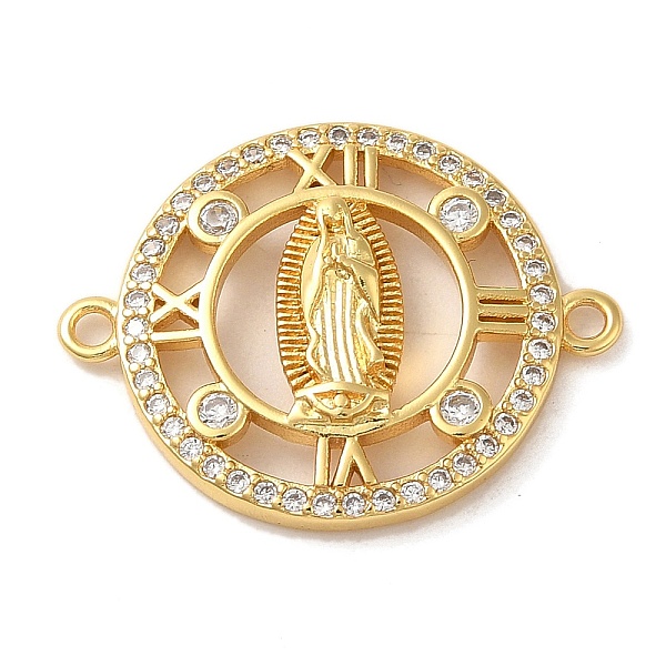 PandaHall Religion Brass Pave Clear Cubic Zirconia Connector Charms, Virgin Mary Links, Real 16K Gold Plated, Flat Round, 19x24x3.5mm, Hole...
PandaHall Religion Brass Pave Clear Cubic Zirconia Connector Charms, Virgin Mary Links, Real 16K Gold Plated, Flat Round, 19x24x3.5mm, Hole...