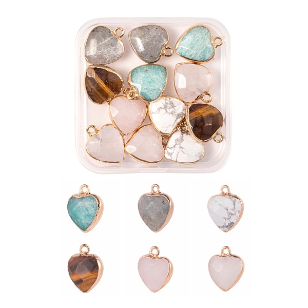 PandaHall 12Pcs 6 Style Electroplate Natural Gemstone Pendants, with Cadmium Free & Nickel Free & Lead Free Golden Iron Findings, Faceted...
PandaHall 12Pcs 6 Style Electroplate Natural Gemstone Pendants, with Cadmium Free & Nickel Free & Lead Free Golden Iron Findings, Faceted...