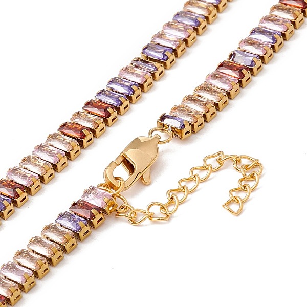 PandaHall Cubic Zirconia Tennis Necklaces, Vacuum Plating 304 Stainless Steel Jewelry for Women, Golden, Colorful, 16.54 inch(42cm) Cubic...
PandaHall Cubic Zirconia Tennis Necklaces, Vacuum Plating 304 Stainless Steel Jewelry for Women, Golden, Colorful, 16.54 inch(42cm) Cubic...