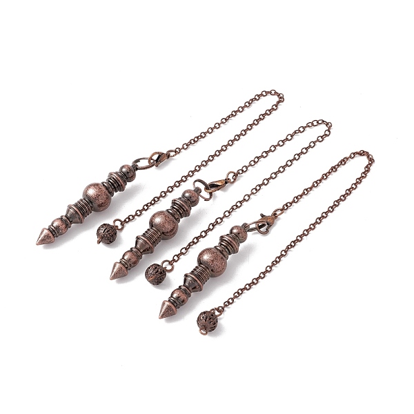 PandaHall Rack Plating Brass Cable Chain Pointed Dowsing Pendulums, with Alloy Lobster Claw Clasps and Iron Round Beads, Cadmium Free & Lead...
PandaHall Rack Plating Brass Cable Chain Pointed Dowsing Pendulums, with Alloy Lobster Claw Clasps and Iron Round Beads, Cadmium Free & Lead...