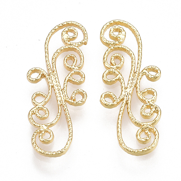 PandaHall Brass Filigree Joiners, Branch, Real 18K Gold Plated, 24x9x1.5mm, Hole: 0.8~1.2mm Brass Branch
PandaHall Brass Filigree Joiners, Branch, Real 18K Gold Plated, 24x9x1.5mm, Hole: 0.8~1.2mm Brass Branch