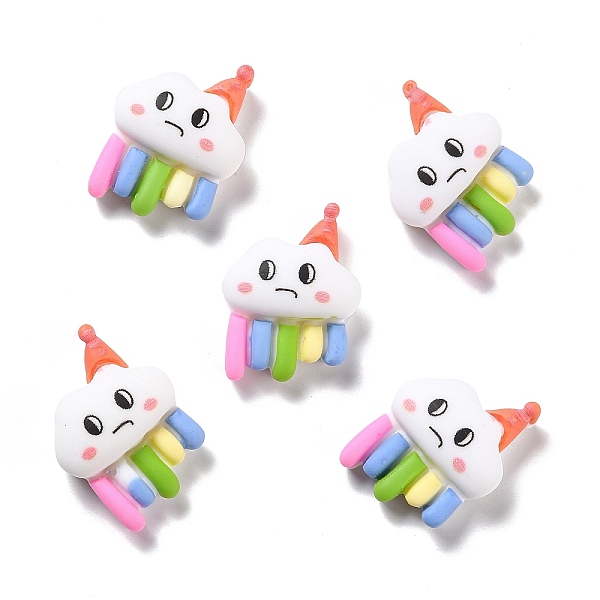 PandaHall Opaque Resin Cabochons, Cloud with Hat and Rainbow, Colorful, 19x15x6.5mm Resin Cloud
PandaHall Opaque Resin Cabochons, Cloud with Hat and Rainbow, Colorful, 19x15x6.5mm Resin Cloud