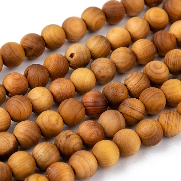 PandaHall Natural Wood Beads Strand, Round, 6mm, Hole: 1mm, about 66pcs/strand, 15.5 inch(39.5cm) Wood Round
PandaHall Natural Wood Beads Strand, Round, 6mm, Hole: 1mm, about 66pcs/strand, 15.5 inch(39.5cm) Wood Round