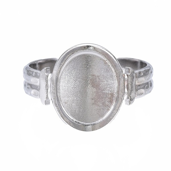 PandaHall 304 Stainless Steel Oval Open Cuff Ring, Chunky Ring for Women, Stainless Steel Color, US Size 6 3/4(17.1mm) 304 Stainless Steel
PandaHall 304 Stainless Steel Oval Open Cuff Ring, Chunky Ring for Women, Stainless Steel Color, US Size 6 3/4(17.1mm) 304 Stainless Steel