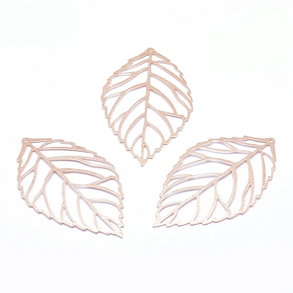 PandaHall Brass Big Pendants, Lead Free & Cadmium Free & Nickel Free, Leaf, Real Rose Gold Plated, 53x31x0.5mm, Hole: 1mm Brass Leaf
PandaHall Brass Big Pendants, Lead Free & Cadmium Free & Nickel Free, Leaf, Real Rose Gold Plated, 53x31x0.5mm, Hole: 1mm Brass Leaf