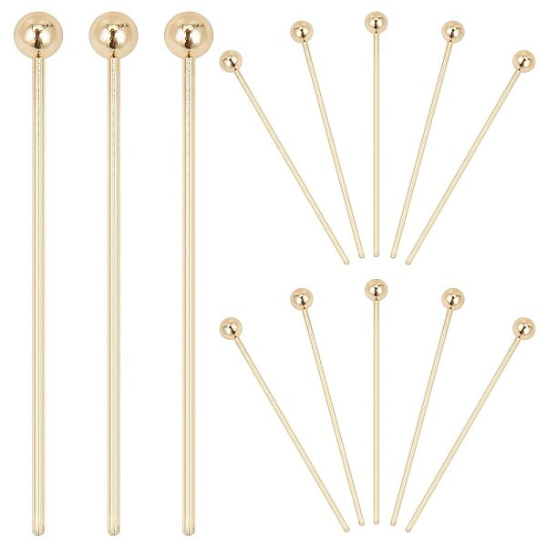 PandaHall CREATCABIN 300Pcs Brass Ball Head Pins, Real 14K Gold Plated, 20x0.5mm, 24 Gauge, Head: 2mm Brass
PandaHall CREATCABIN 300Pcs Brass Ball Head Pins, Real 14K Gold Plated, 20x0.5mm, 24 Gauge, Head: 2mm Brass