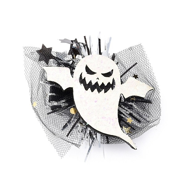 PandaHall Halloween Theme Felt Alligator Hair Clips, with Iron Clips and Organza, for Child, Ghost, 76x73x18mm Cloth Ghost
PandaHall Halloween Theme Felt Alligator Hair Clips, with Iron Clips and Organza, for Child, Ghost, 76x73x18mm Cloth Ghost