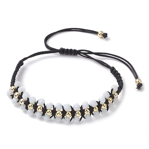 PandaHall Adjustable Faceted Glass Nylon Cord Braided Bead Bracelets for Women Men, White, Inner Diameter: 1-5/8~3-1/8 inch(4~8cm) Glass...
PandaHall Adjustable Faceted Glass Nylon Cord Braided Bead Bracelets for Women Men, White, Inner Diameter: 1-5/8~3-1/8 inch(4~8cm) Glass...