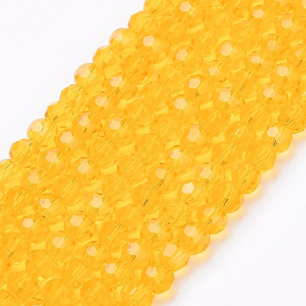 PandaHall Glass Beads Strands, Faceted(32 Facets), Round, Gold, 4mm, Hole: 1mm, about 87~93pcs/strand, 32~33cm Glass Round Gold
PandaHall Glass Beads Strands, Faceted(32 Facets), Round, Gold, 4mm, Hole: 1mm, about 87~93pcs/strand, 32~33cm Glass Round Gold