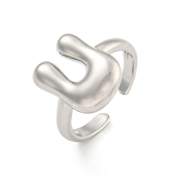 PandaHall Brass Letter Open Cuff Rings for Women, Adjustable, Platinum, Letter U, 15~16.5x7~16.5mm Brass Letter U
PandaHall Brass Letter Open Cuff Rings for Women, Adjustable, Platinum, Letter U, 15~16.5x7~16.5mm Brass Letter U