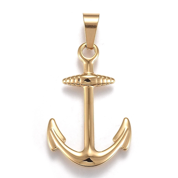 PandaHall 304 Stainless Steel Pendants, Anchor, Golden, 37.5x25x3.5mm, Hole: 10x4.5mm 304 Stainless Steel Anchor & Helm
PandaHall 304 Stainless Steel Pendants, Anchor, Golden, 37.5x25x3.5mm, Hole: 10x4.5mm 304 Stainless Steel Anchor & Helm