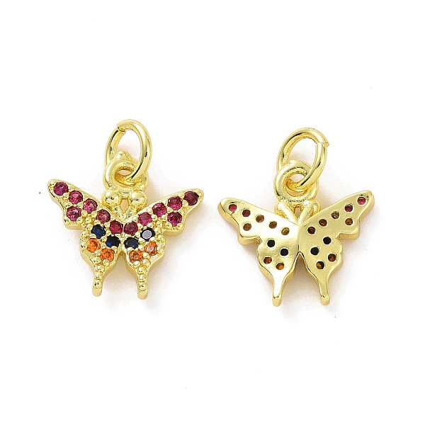 PandaHall Brass Micro Pave Colorful Cubic Zirconia Charms, with Jump Ring, Butterfly Charm, Real 18K Gold Plated, 11.5x12x1.5mm, Hole: 3.2mm...
PandaHall Brass Micro Pave Colorful Cubic Zirconia Charms, with Jump Ring, Butterfly Charm, Real 18K Gold Plated, 11.5x12x1.5mm, Hole: 3.2mm...