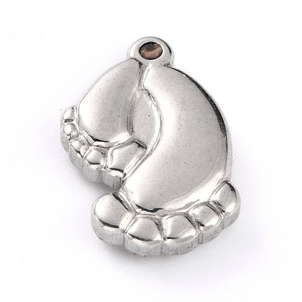 PandaHall 304 Stainless Steel Pendants, Baby Feetprint, Stainless Steel Color, 18x12x4mm, Hole: 1mm 304 Stainless Steel Body
PandaHall 304 Stainless Steel Pendants, Baby Feetprint, Stainless Steel Color, 18x12x4mm, Hole: 1mm 304 Stainless Steel Body