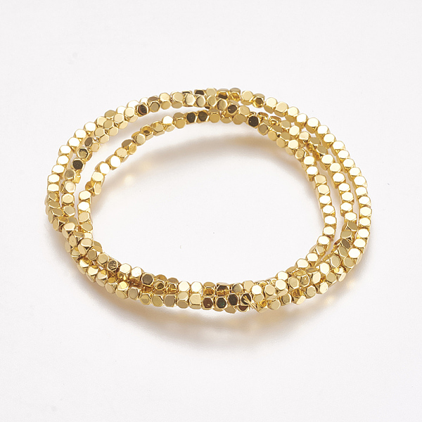 PandaHall Electroplate Non-magnetic Synthetic Hematite Beads Strands, Faceted, Square, Golden Plated, 2x2.5x2.5mm, Hole: 0.5mm, about...
PandaHall Electroplate Non-magnetic Synthetic Hematite Beads Strands, Faceted, Square, Golden Plated, 2x2.5x2.5mm, Hole: 0.5mm, about...