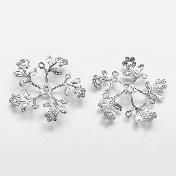 PandaHall Brass Fancy Bead Caps, Flower, Platinum, 36x4.5mm, Hole: 1.5mm and 2.5mm Brass
PandaHall Brass Fancy Bead Caps, Flower, Platinum, 36x4.5mm, Hole: 1.5mm and 2.5mm Brass