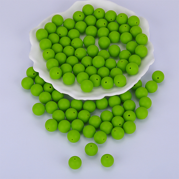 PandaHall Round Silicone Focal Beads, Chewing Beads For Teethers, DIY Nursing Necklaces Making, Green Yellow, 15mm, Hole: 2mm Silicone Round
PandaHall Round Silicone Focal Beads, Chewing Beads For Teethers, DIY Nursing Necklaces Making, Green Yellow, 15mm, Hole: 2mm Silicone Round