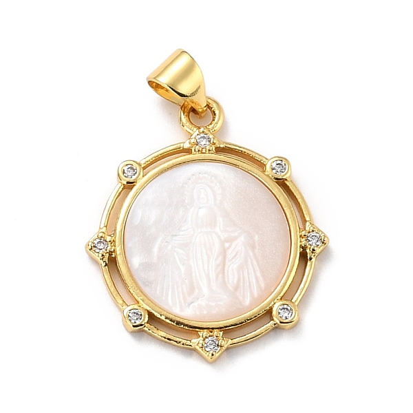 PandaHall Eco-friendly Brass Micro Pave Clear Cubic Zirconia Pendants, with Natural Shell, Long-Lasting Plated, Real 18K Gold Plated...
PandaHall Eco-friendly Brass Micro Pave Clear Cubic Zirconia Pendants, with Natural Shell, Long-Lasting Plated, Real 18K Gold Plated...