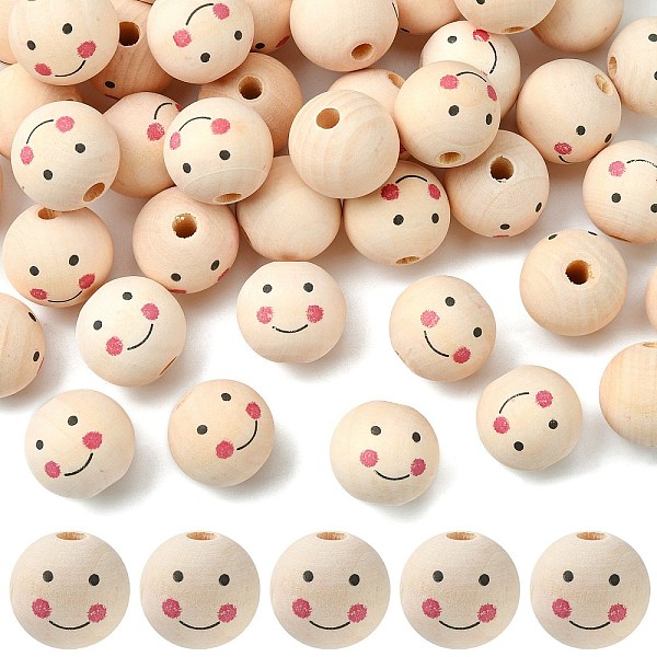 PandaHall Natural Wood Beads, Large Hole Beads, Round with Smile Face, PapayaWhip, 24~25x23.5mm, Hole: 5.5mm Schima Wood Round Orange
PandaHall Natural Wood Beads, Large Hole Beads, Round with Smile Face, PapayaWhip, 24~25x23.5mm, Hole: 5.5mm Schima Wood Round Orange
