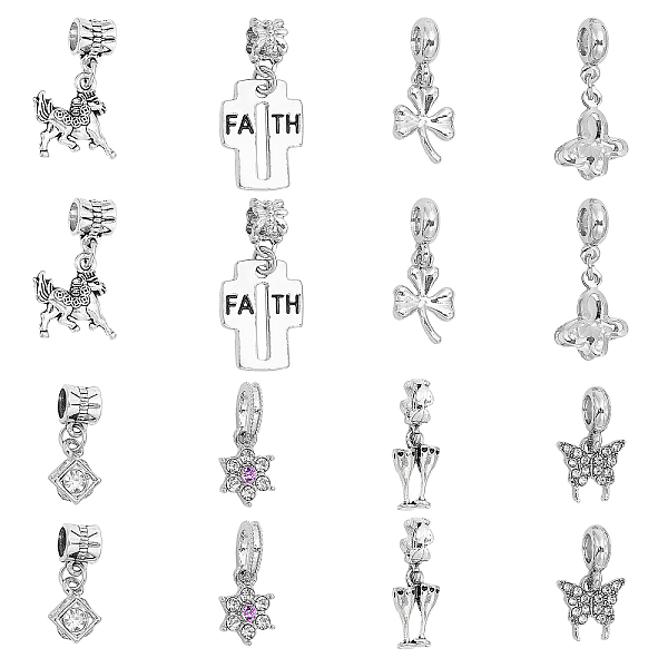 PandaHall CHGCRAFT 16Pcs 8Styles Alloy Crystal Rhinestone European Dangle Charms Large Hole Dangle Charms Snowflake Round Pendants for..., Clear
PandaHall CHGCRAFT 16Pcs 8Styles Alloy Crystal Rhinestone European Dangle Charms Large Hole Dangle Charms Snowflake Round Pendants for..., Clear