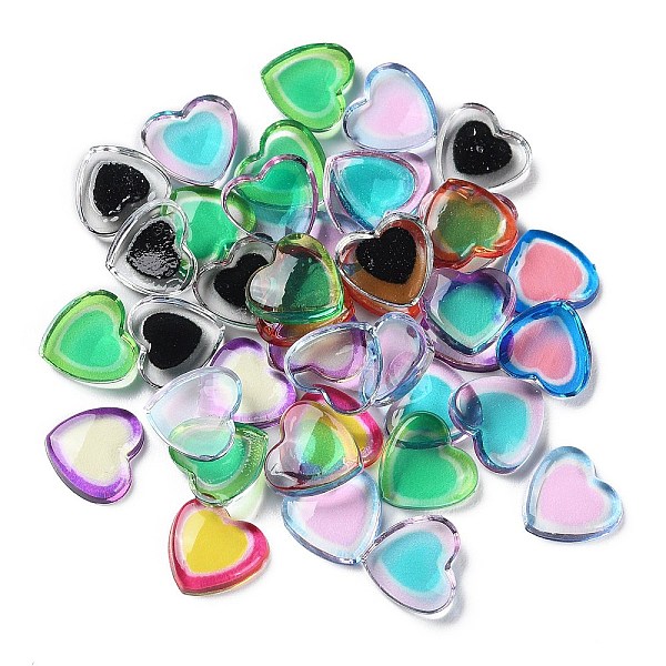 PandaHall Transparent Two Tone Resin Cabochons, Heart, Mixed Color, 9.5x10x2.5mm Resin Heart Multicolor
PandaHall Transparent Two Tone Resin Cabochons, Heart, Mixed Color, 9.5x10x2.5mm Resin Heart Multicolor