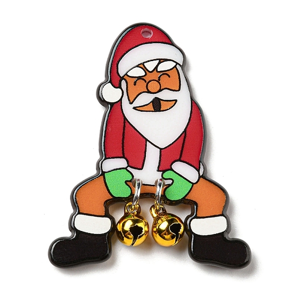 PandaHall Christmas Acrylic Pendants, with Iron Ring, Santa Claus, 45x35x6mm, Hole: 1.6mm Iron+Acrylic Santa Claus
PandaHall Christmas Acrylic Pendants, with Iron Ring, Santa Claus, 45x35x6mm, Hole: 1.6mm Iron+Acrylic Santa Claus