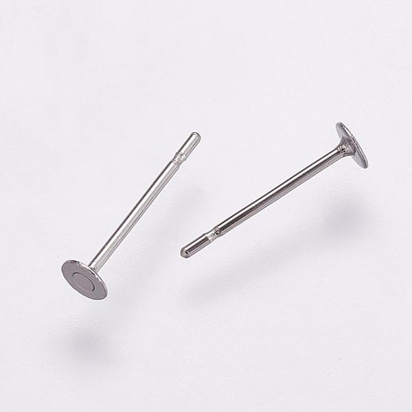 PandaHall 304 Stainless Steel Stud Earring Settings, Flat Pad Earring Post, Flat Round, Stainless Steel Color, Tray: 3mm, 12x3mm, Pin: 0.7mm...
PandaHall 304 Stainless Steel Stud Earring Settings, Flat Pad Earring Post, Flat Round, Stainless Steel Color, Tray: 3mm, 12x3mm, Pin: 0.7mm...