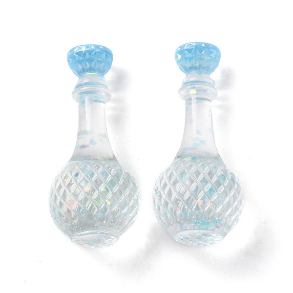 PandaHall Dummy Bottle Transparent Resin Cabochon, with Sequins, Light Blue, 34.5x15mm Resin Bottle
PandaHall Dummy Bottle Transparent Resin Cabochon, with Sequins, Light Blue, 34.5x15mm Resin Bottle