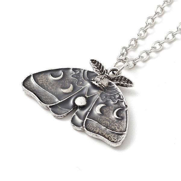PandaHall Alloy Moon Phase Moth Pendant Necklace, Gothic Jewelry for Men Women, Antique Silver & Platinum, 18.31 inch(46.5cm) Alloy Moon
PandaHall Alloy Moon Phase Moth Pendant Necklace, Gothic Jewelry for Men Women, Antique Silver & Platinum, 18.31 inch(46.5cm) Alloy Moon