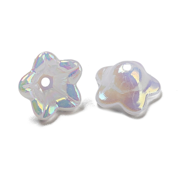 PandaHall Iridescent Acrylic Bead Caps, AB Color Plated, 5-Petal Flower, Creamy White, 12.5x12.5x6.5mm, Hole: 1.5mm Acrylic
PandaHall Iridescent Acrylic Bead Caps, AB Color Plated, 5-Petal Flower, Creamy White, 12.5x12.5x6.5mm, Hole: 1.5mm Acrylic