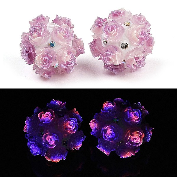 PandaHall Acrylic Handmade Luminous Polymer Clay Rhinestone Beads, Glow in the Dark, Flower, Flamingo, 19.5~23.5mm, Hole: 3mm Polymer Clay..., Pink
PandaHall Acrylic Handmade Luminous Polymer Clay Rhinestone Beads, Glow in the Dark, Flower, Flamingo, 19.5~23.5mm, Hole: 3mm Polymer Clay..., Pink