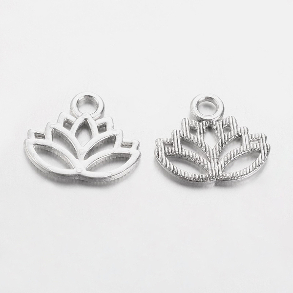PandaHall Tibetan Style Alloy Pendants, Yoga Lutos Cadmium Free & Lead Free, Antique Silver, 15x17x1mm, Hole: 3mm Alloy Flower
PandaHall Tibetan Style Alloy Pendants, Yoga Lutos Cadmium Free & Lead Free, Antique Silver, 15x17x1mm, Hole: 3mm Alloy Flower