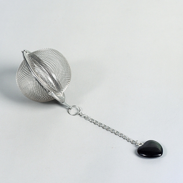PandaHall Round Stainless Steel Mesh Tea Infuser, Tea Ball Strainer Infusers with Long Chain & Heart Natural Obsidian Pendant, 53mm Obsidian...
PandaHall Round Stainless Steel Mesh Tea Infuser, Tea Ball Strainer Infusers with Long Chain & Heart Natural Obsidian Pendant, 53mm Obsidian...