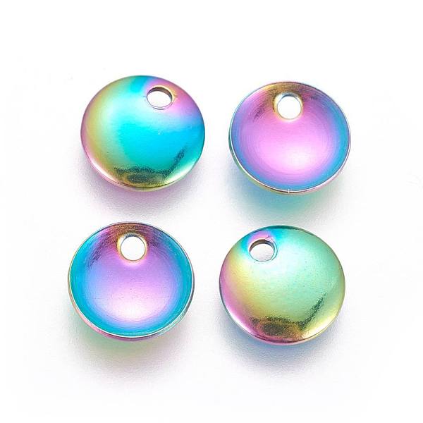 PandaHall Ion Plating(IP) 304 Stainless Steel Stamping Blank Tag Charms, Flat Round, Rainbow Color, 8x1.3mm, Hole: 1.5mm 304 Stainless Steel...
PandaHall Ion Plating(IP) 304 Stainless Steel Stamping Blank Tag Charms, Flat Round, Rainbow Color, 8x1.3mm, Hole: 1.5mm 304 Stainless Steel...