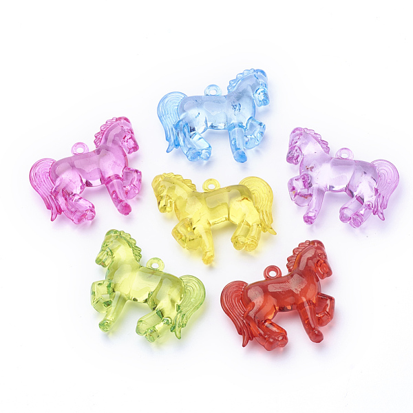 PandaHall Transparent Acrylic Pendants, Horse, Mixed Color, 44x46x12mm, Hole: 2mm, about 60pcs/500g Acrylic Horse Multicolor
PandaHall Transparent Acrylic Pendants, Horse, Mixed Color, 44x46x12mm, Hole: 2mm, about 60pcs/500g Acrylic Horse Multicolor