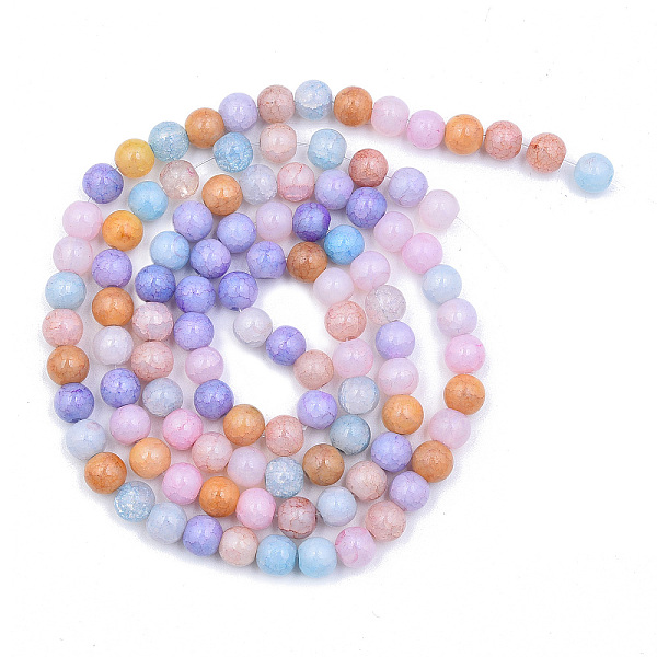 PandaHall Crackle Glass Beads Strands, Dyed & Heated, Round, Light Sky Blue, 8x7mm, Hole: 1.8mm, about 104~107pcs/strand, 30.12 inch~30.91...
PandaHall Crackle Glass Beads Strands, Dyed & Heated, Round, Light Sky Blue, 8x7mm, Hole: 1.8mm, about 104~107pcs/strand, 30.12 inch~30.91...