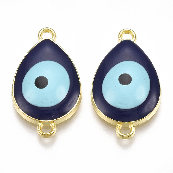 PandaHall Alloy Links connectors, with Enamel, Teardrop with Evil Eye, Light Gold, Midnight Blue, 26x15x5mm, Hole: 1.8mm Alloy+Enamel...
PandaHall Alloy Links connectors, with Enamel, Teardrop with Evil Eye, Light Gold, Midnight Blue, 26x15x5mm, Hole: 1.8mm Alloy+Enamel...