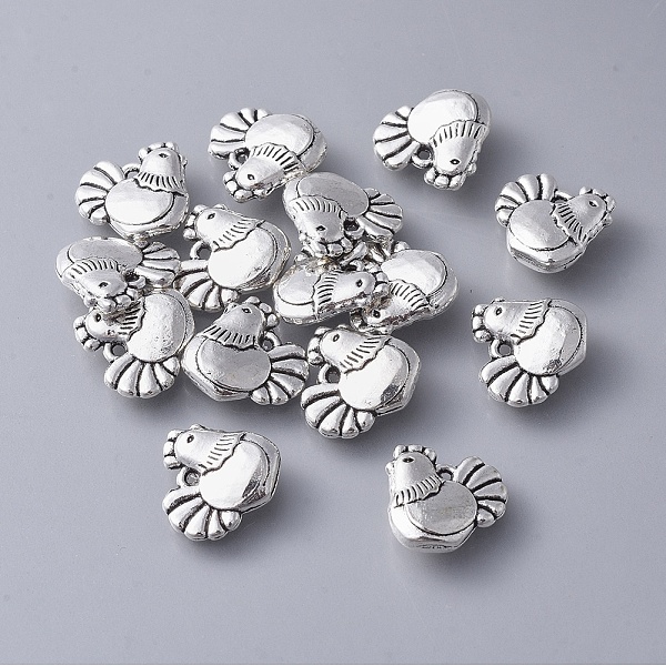 PandaHall Alloy Pendants, Cadmium Free & Lead Free, Chicken, Antique Silver, 12x13x4mm, Hole: 1mm Alloy Rooster
PandaHall Alloy Pendants, Cadmium Free & Lead Free, Chicken, Antique Silver, 12x13x4mm, Hole: 1mm Alloy Rooster