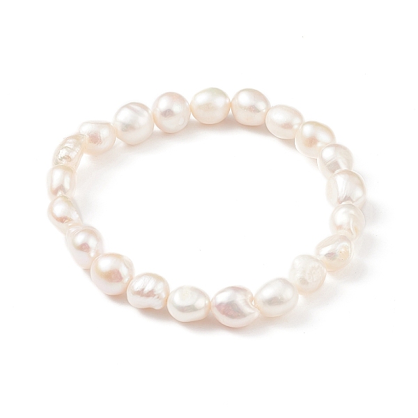 PandaHall Natural Baroque Keshi Pearl Beaded Stretch Bracelet for Women, Seashell Color, Inner Diameter: 2-1/4 inch(5.7cm) Pearl
PandaHall Natural Baroque Keshi Pearl Beaded Stretch Bracelet for Women, Seashell Color, Inner Diameter: 2-1/4 inch(5.7cm) Pearl
