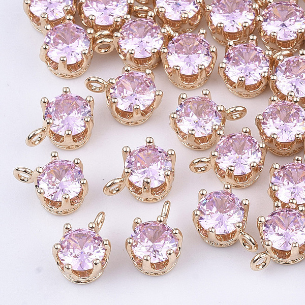 PandaHall Transparent Glass Charms, with Brass Findings, Faceted, Crown, Light Gold, Pearl Pink, 8.5x6x5mm, Hole: 1mm Brass+Glass Crown Pink
PandaHall Transparent Glass Charms, with Brass Findings, Faceted, Crown, Light Gold, Pearl Pink, 8.5x6x5mm, Hole: 1mm Brass+Glass Crown Pink