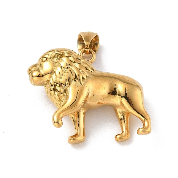 PandaHall Vacuum Plating 304 Stainless Steel Pendants, Lion, Golden, 29x38x12mm, Hole: 9x4.5mm 304 Stainless Steel Lion
PandaHall Vacuum Plating 304 Stainless Steel Pendants, Lion, Golden, 29x38x12mm, Hole: 9x4.5mm 304 Stainless Steel Lion
