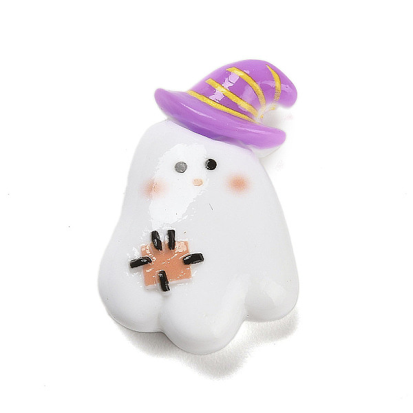 PandaHall Hallowmas Opaque Resin Decoden Cabochons, Ghost with Witch Hat, White, 30x20x8mm Resin Ghost White
PandaHall Hallowmas Opaque Resin Decoden Cabochons, Ghost with Witch Hat, White, 30x20x8mm Resin Ghost White