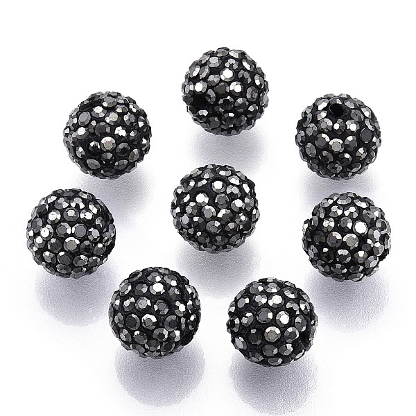 PandaHall Polymer Clay Pave Rhinestone Beads, Disco Ball Beads, Black, PP15(2.1~2.2mm), 6 Rows Rhinestone, 12mm, Hole: 1.5mm Polymer...
PandaHall Polymer Clay Pave Rhinestone Beads, Disco Ball Beads, Black, PP15(2.1~2.2mm), 6 Rows Rhinestone, 12mm, Hole: 1.5mm Polymer...