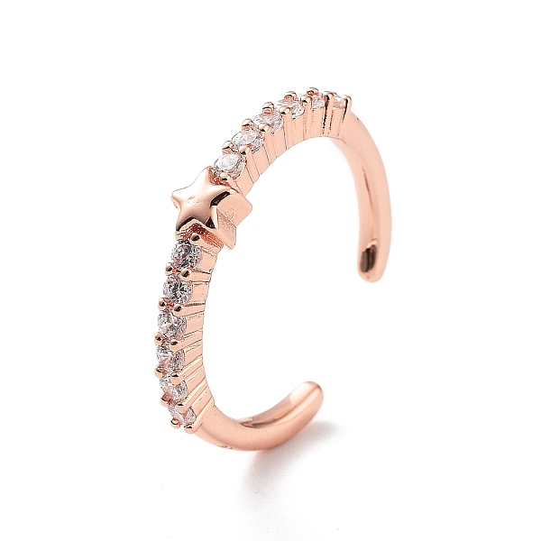 PandaHall Star Rack Plating Brass Micro Pave Clear Cubic Zirconia Open Rings, Long-Lasting Plated Cuff Ring for Women, Lead Free & Cadmium...
PandaHall Star Rack Plating Brass Micro Pave Clear Cubic Zirconia Open Rings, Long-Lasting Plated Cuff Ring for Women, Lead Free & Cadmium...