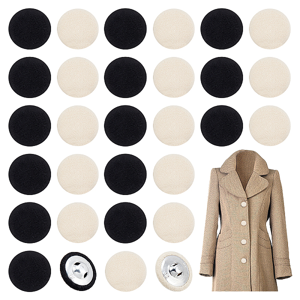 PandaHall 40pcs Fabric Covered Buttons White Black Round Buttons 20mm Crafts Button Cotton Coverd Aluminium Button Cloth Flatback..., Multicolor
PandaHall 40pcs Fabric Covered Buttons White Black Round Buttons 20mm Crafts Button Cotton Coverd Aluminium Button Cloth Flatback..., Multicolor