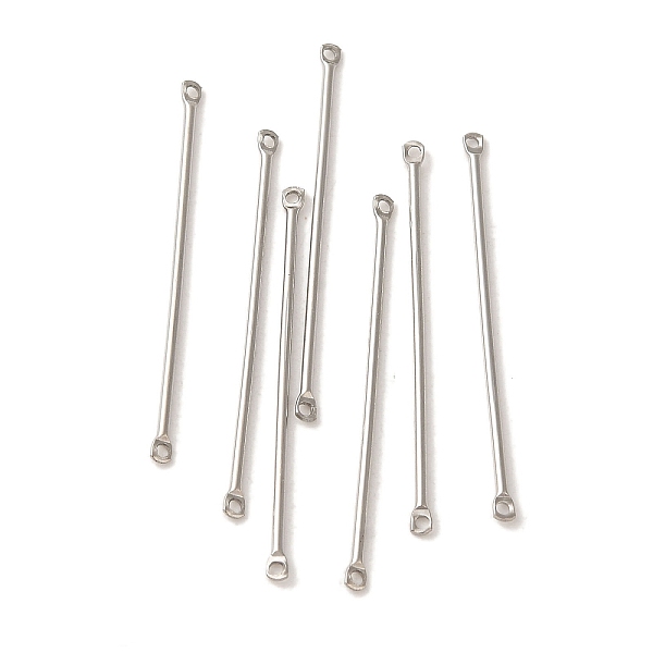 PandaHall 304 Stainless Steel Connector Charms, Bar Links, Stainless Steel Color, 35x2x1mm, Hole: 1mm 304 Stainless Steel Stick
PandaHall 304 Stainless Steel Connector Charms, Bar Links, Stainless Steel Color, 35x2x1mm, Hole: 1mm 304 Stainless Steel Stick